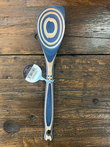 Blue Pakka Wood Corner Spoon
