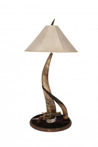 Horn Collection Tall Table Lamp w/ Pistol