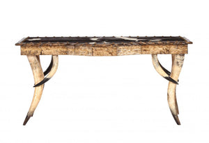 Horn Collection Bow Front Sofa Table 48 inches