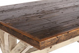 Reclaimed Cargo Flooring Dining Table with K Pattern Base (Standard)