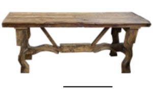 Old Door Ox Yoke Dining Table