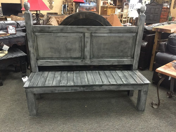 This Is A One Of A Kind Bench Barn Gray Colorwash Finished In Lacquer