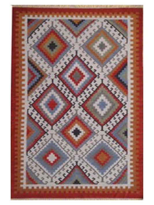 Diamond Patchwork Kilim Rug - 2' x 3'