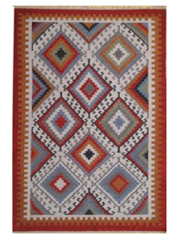 New Kilim 3X5 Rug Diamond Patchwork