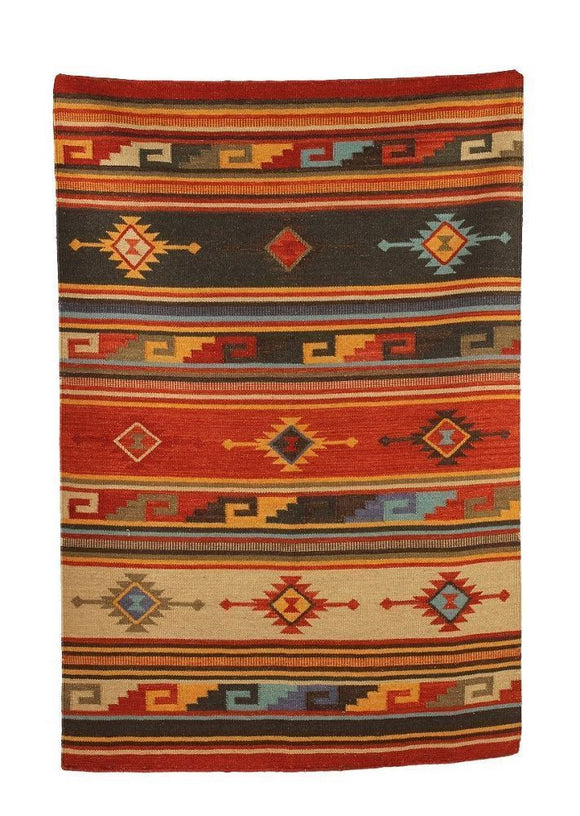 New Kilim 8X10 Rug Oklahoma Sunset