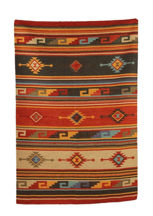 New Kilim 9X12 Rug Oklahoma Sunset