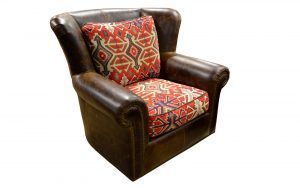 Swivel/Glider Arrow Chair W/ Menjikat Fabric Grade 4