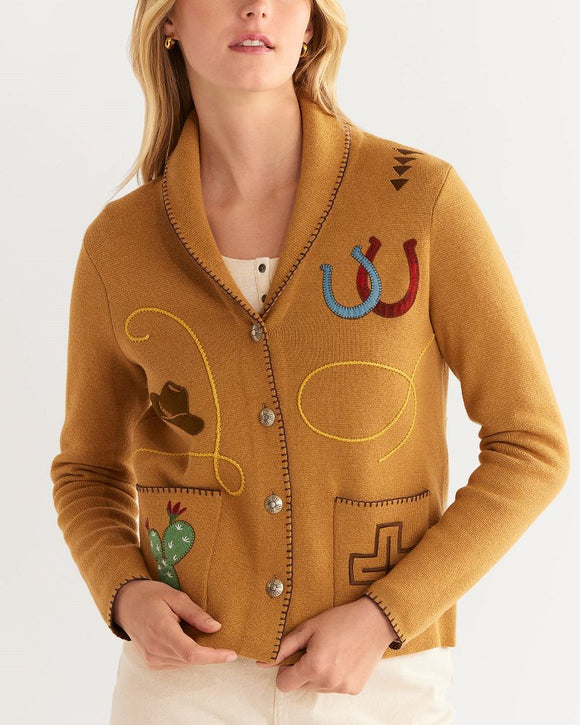 Women'S Limited Edition Western Souvenir Cardigan