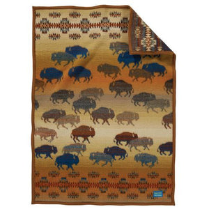 Crib Size Baby Blanket Prairie Rush Hour Print