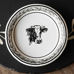 Cow Dinner Paper Plates