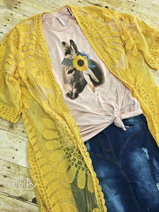 Xlarge Daffodil Donkey Tee