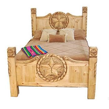 Queen Texas Rope Star Bed New