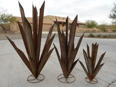 Md Agave Metal 24" Tall