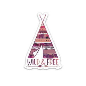 Wild And Free Sticker