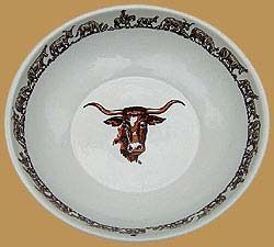 Longhorn Pattern Bonanza Bowl