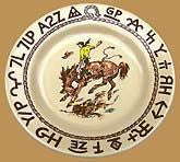 Rodeo Pattern Dessert Plate