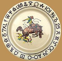 Rodeo Pattern Dinner Plate