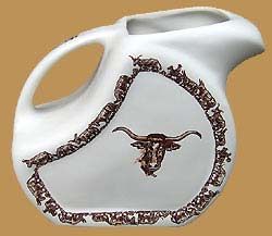 Longhorn Pattern Iced Tea/Water Pitcher