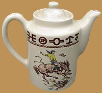 Rodeo Pattern Tea/Coffee Pot