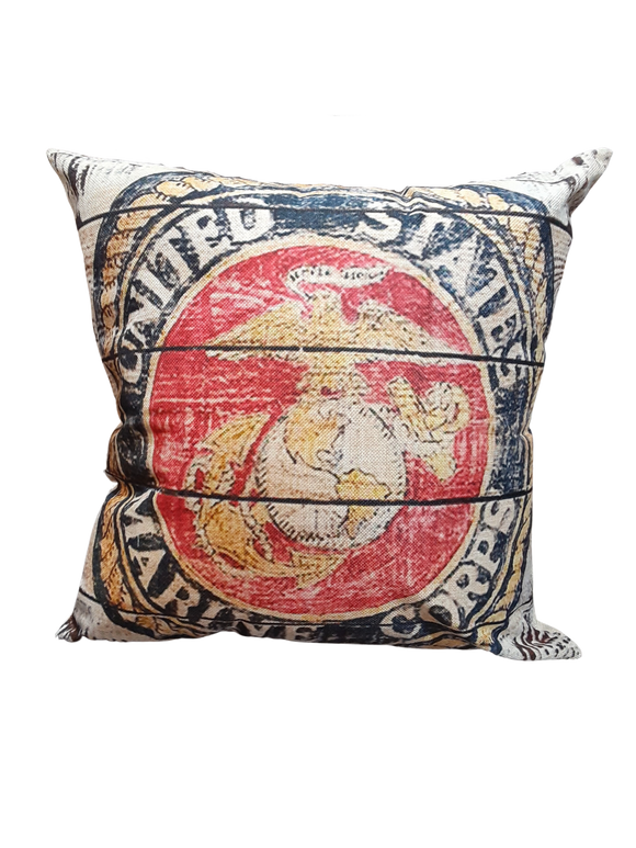 Rustic Marines Logo *Limited Edition* Pillow Cover