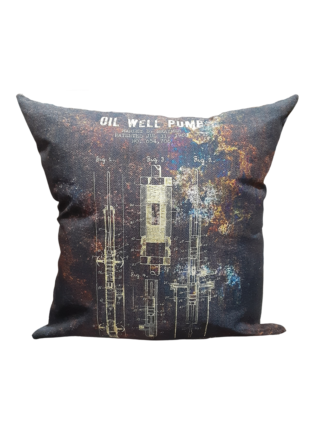 Oil Well Pump Blueprint *Limited Edition* Pillow Cover