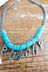 WAM Turquoise 'Punchy' Necklace