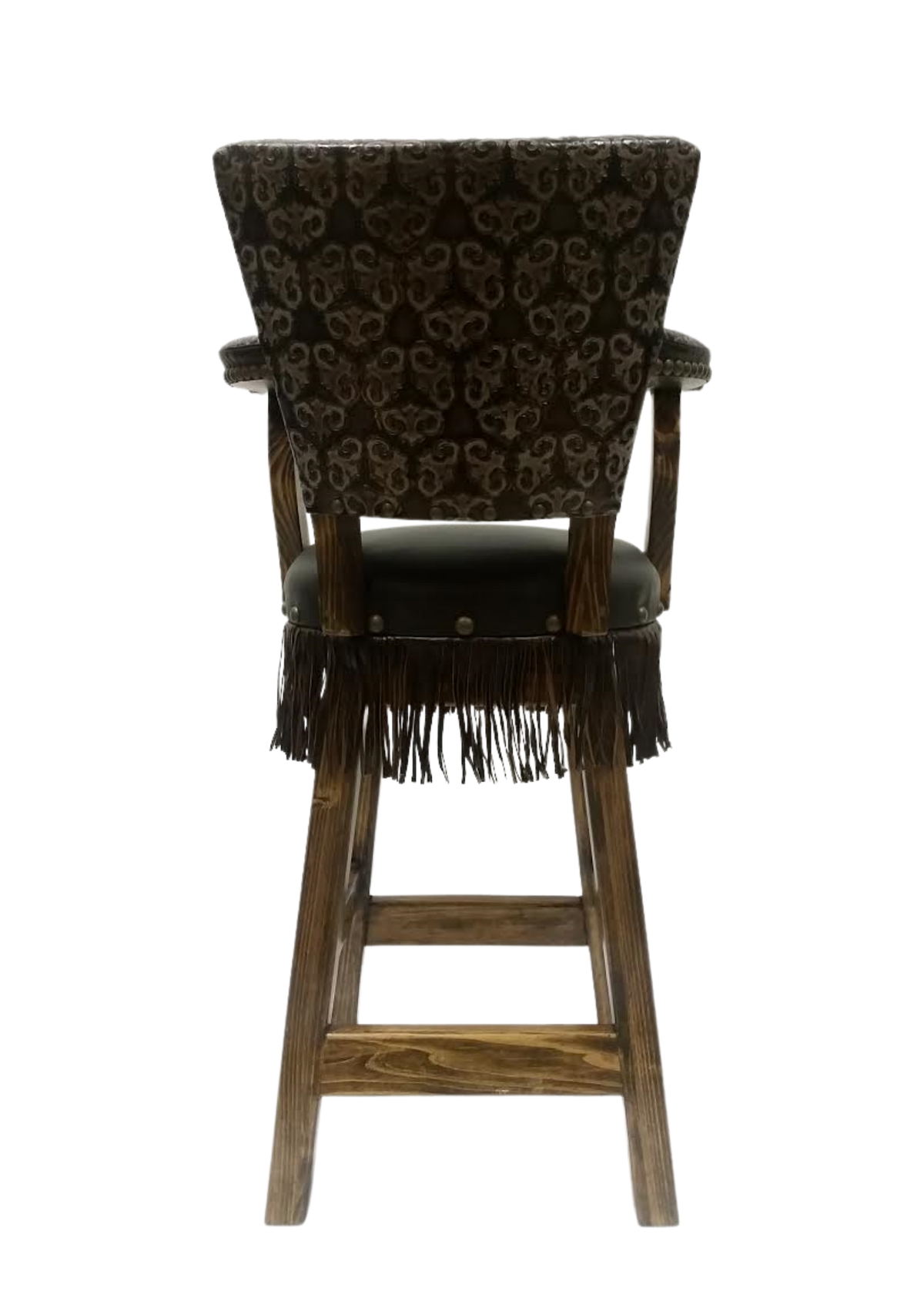West Collection Thunderstorm Swivel Barstool
