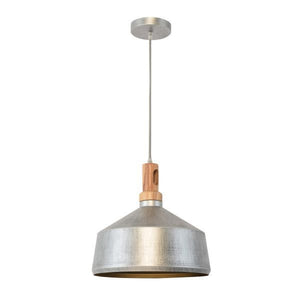 1Light Pendant In Rolled Steel Finish