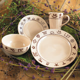 16 Piece Place Setting Branded Dinnerware